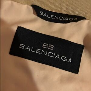 Beige Balenciaga Jacket.
